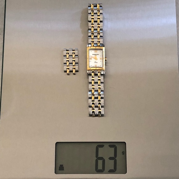 Raymond Weil 18K Gold Stainless Steel Tango Watches Mother of Pearl Ladies Watch - Picture 12 of 14